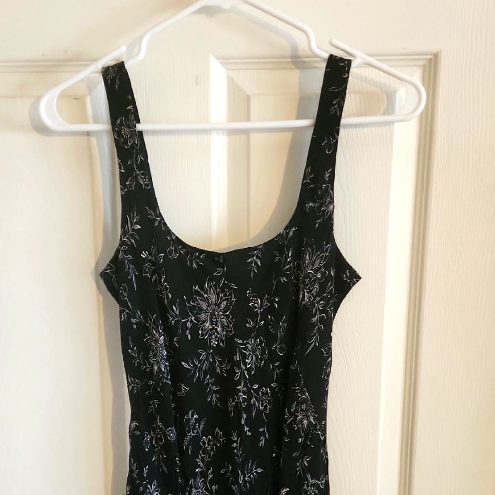 Ann Taylor Elegant Black Silk Dress